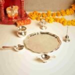 Silver-Plated Pooja Thali Set