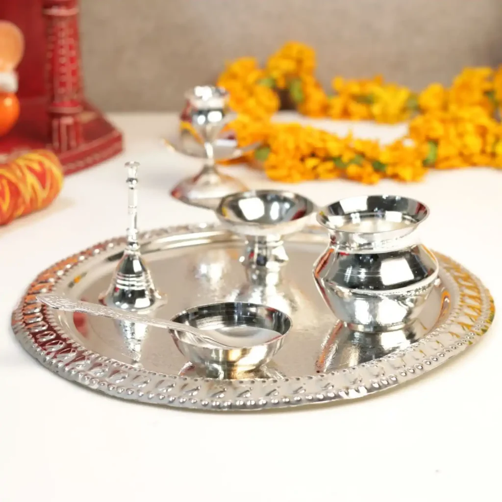 decorative pooja thali set