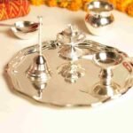 Silver-Plated Pooja Thali Set