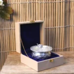 silver bowl with Elephant lid for gifting purpose