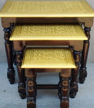 Brass Cutting Nestin Stool Set