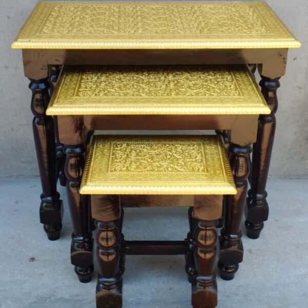 Brass Cutting Nestin Stool Set