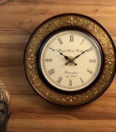 WOODEN CLOCK 12 ASSORTED IKEA BRASS