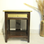 Brass Single RACK STOOL 16X16X18