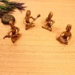 Musical Man Statues With Brass