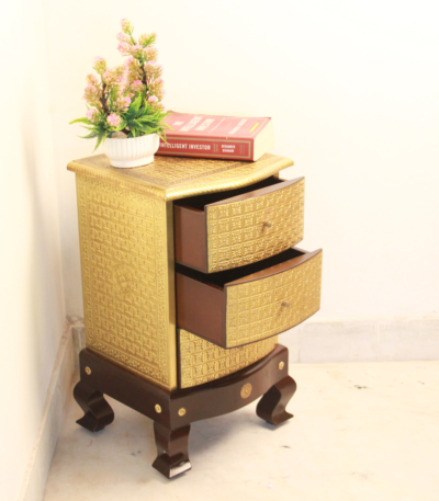 Brass Opm Bajot Almirah 18''