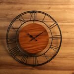 CLOCK IRON WITH CENTER WOOD OPEN DAIL