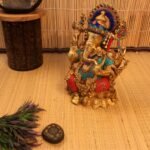 Brass Stone Ganesh