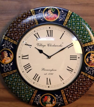 RAJA RANI NEW PAINTING CLOCK NEW DIAL 18X18