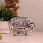 brass cow with calf