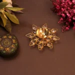Crystal Puja Diya Small
