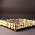 Crystal Silver Rectangle Tray