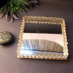 Crystal Silver Rectangle Tray