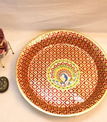 SILVER MEENAKARI PARAT 20INCH