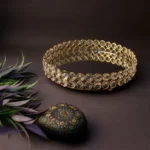 Silver Crystal Round Tray