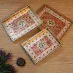 MEENAKARI TRAY SET OF 3