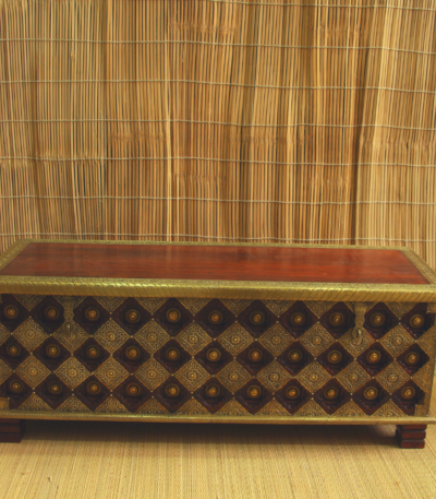 Wooden Box Brass sethi Furniture