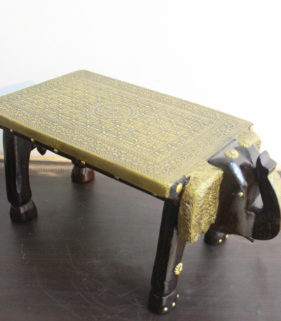 Brass Elephant Bench