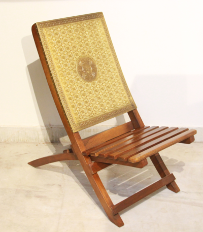 Brass Round Chair Set of 2 16X38