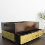 Brass Dinner Tray With Rack