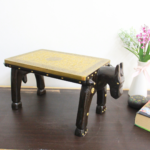 Brass Horse Bench