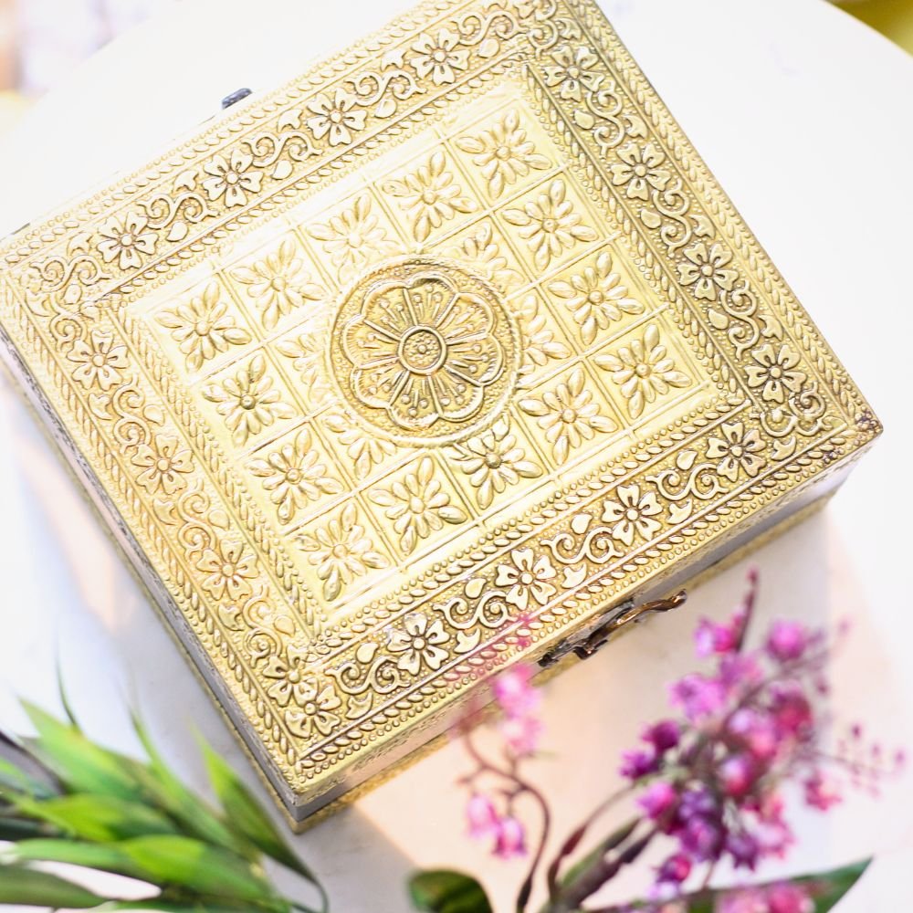 Brass Bangal Box 8x8x4