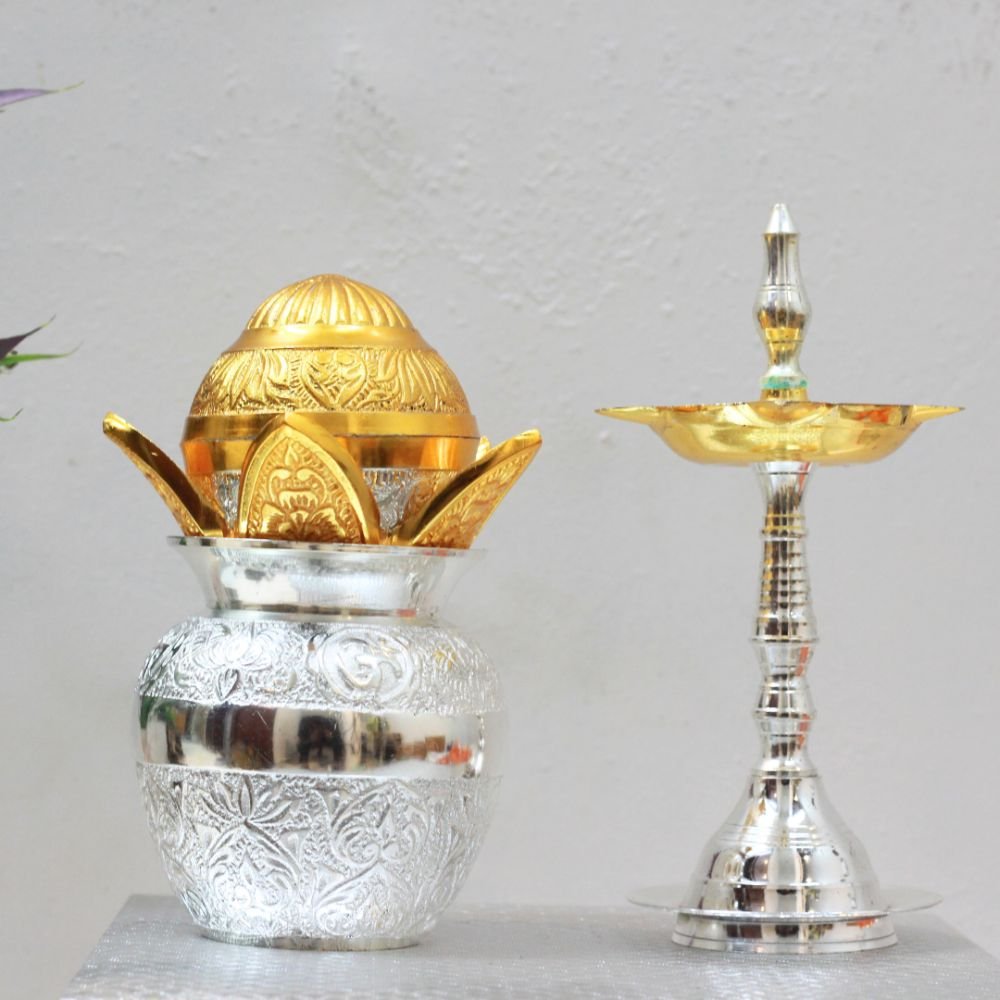 Brass Kalash/Samai With Box