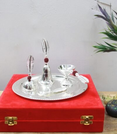 Silver Pooja Thali Set