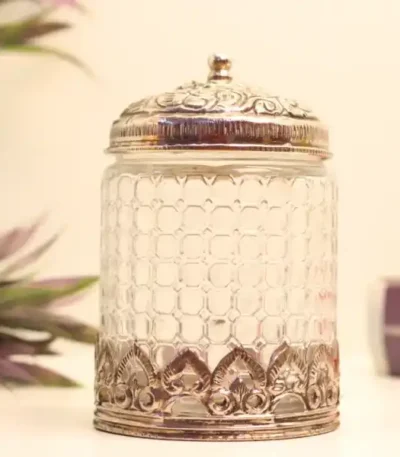metal glass barni or storage box