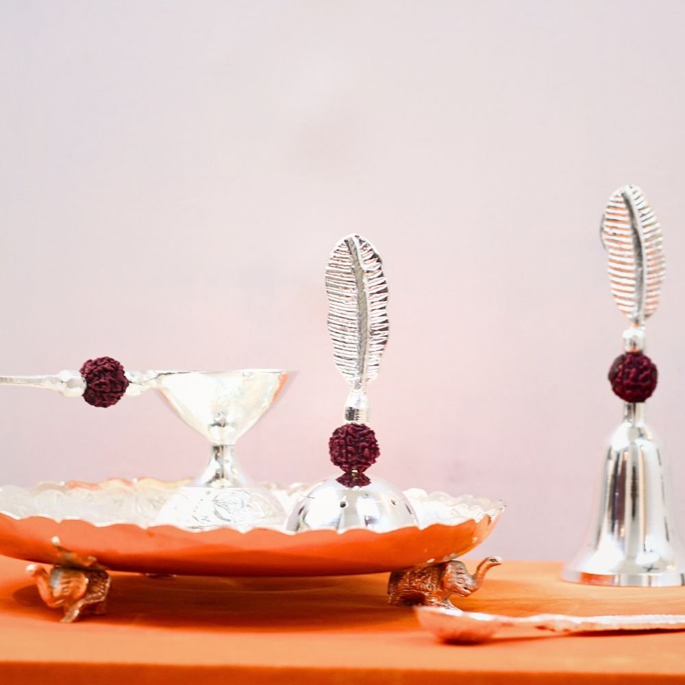 Brass Pooja Thali Set - Image 4