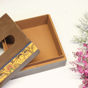 Handpainted Wooden Tissue Box