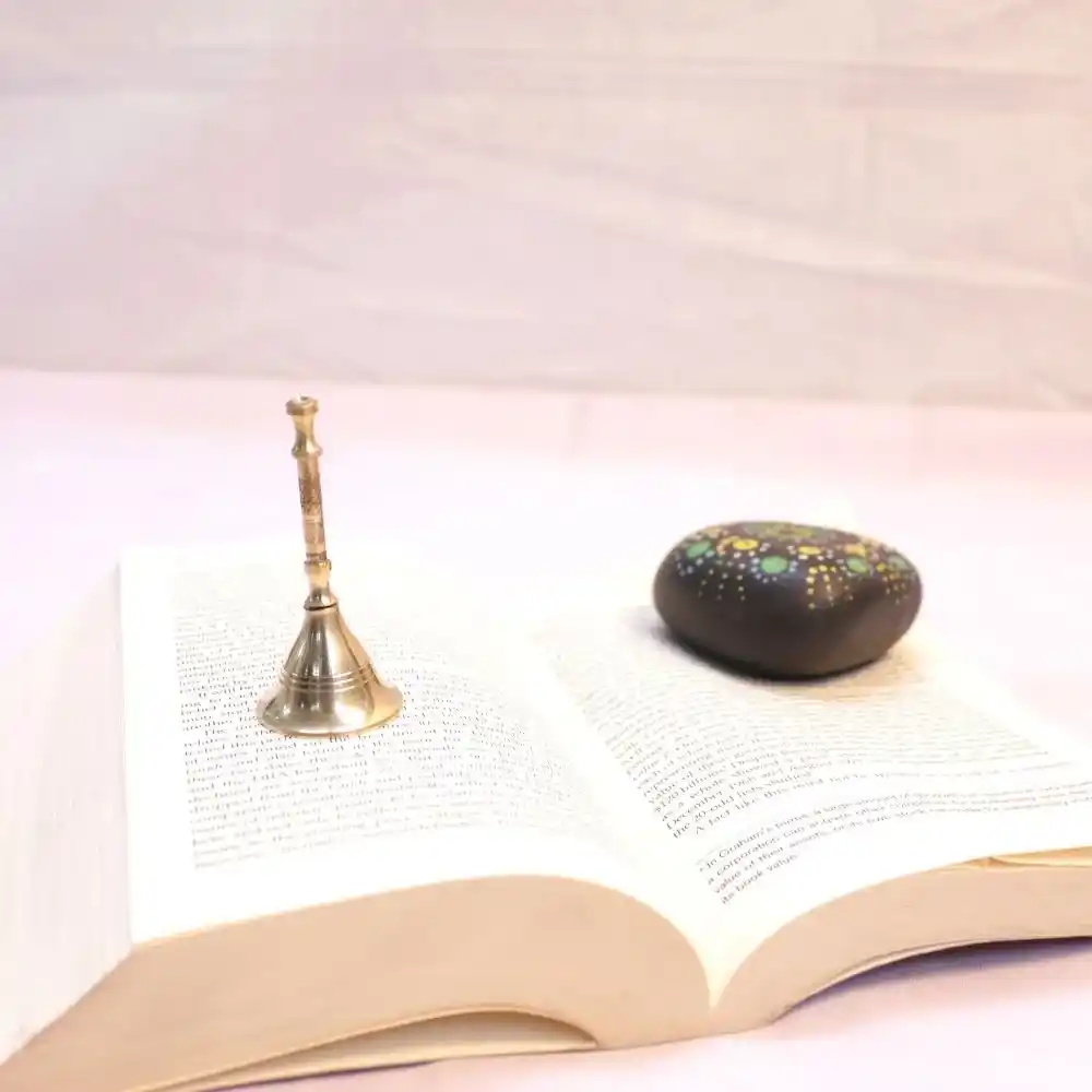 Brass Pooja Bell (Ghanti) | Diwali Worship Essential | Best Deals 30% - Image 3