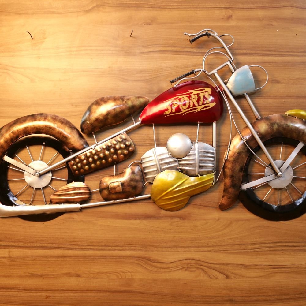 Metal Motorcycle Wall Art