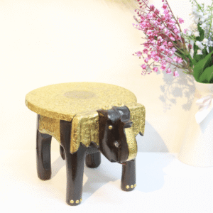 Brass Elephant Stool 6”