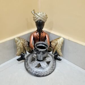 Intricate Figurine of a Rural Indian Man