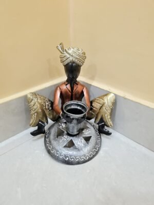 Intricate Figurine of a Rural Indian Man