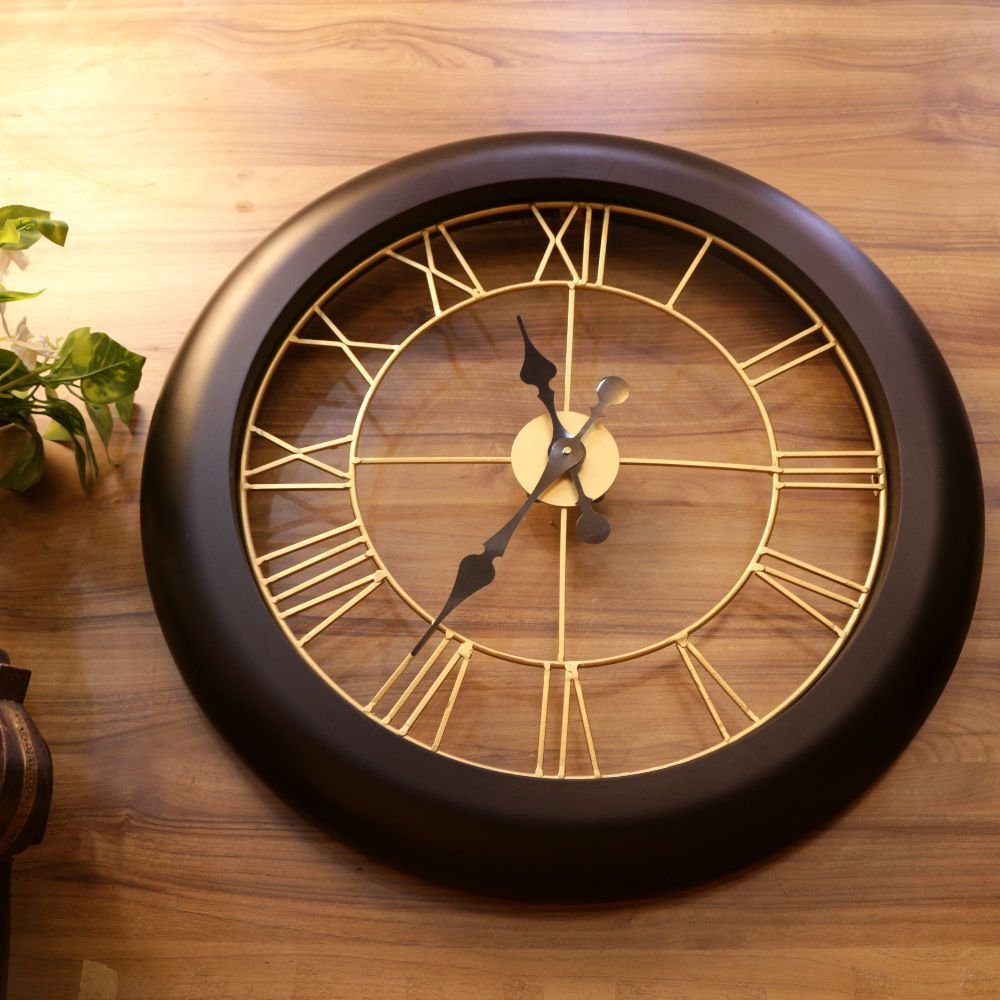 Wooden Wall Clock with Glass Face - Image 2