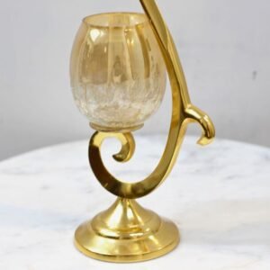 Aluminium S Music Glass Candle