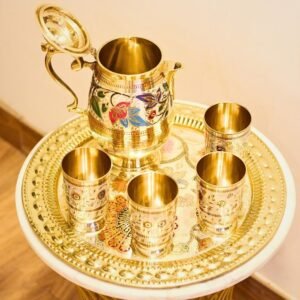 Brass Jug Set With Box