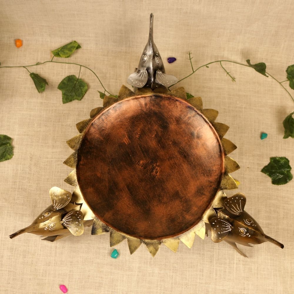 Handcrafted Iron Elephant Decorative Stand – Elegant Home & Festive Décor - Image 2