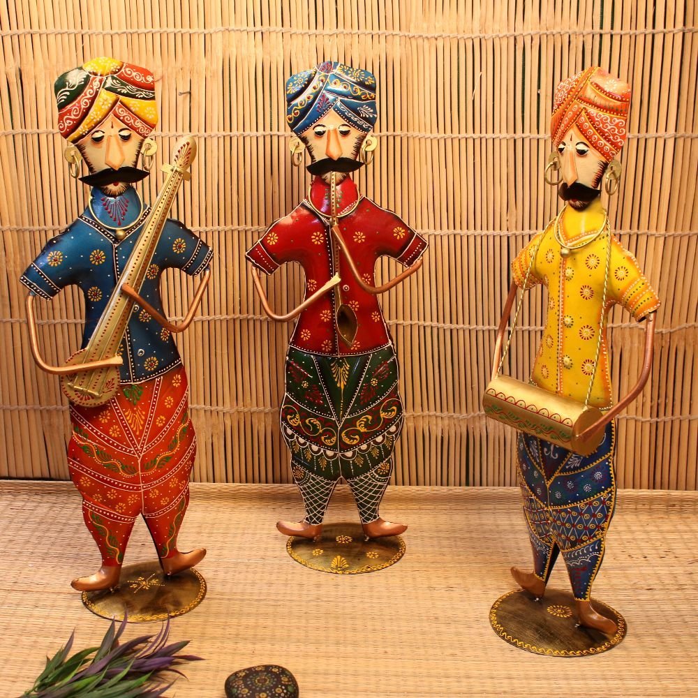 Iron Musician Statues (Set of 3) - Image 3