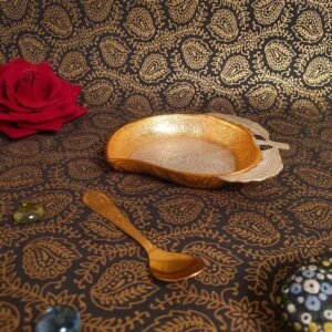 Small Leaf-Shaped Single Serving Set (3 Pcs) | Auspicious Gifting Dish