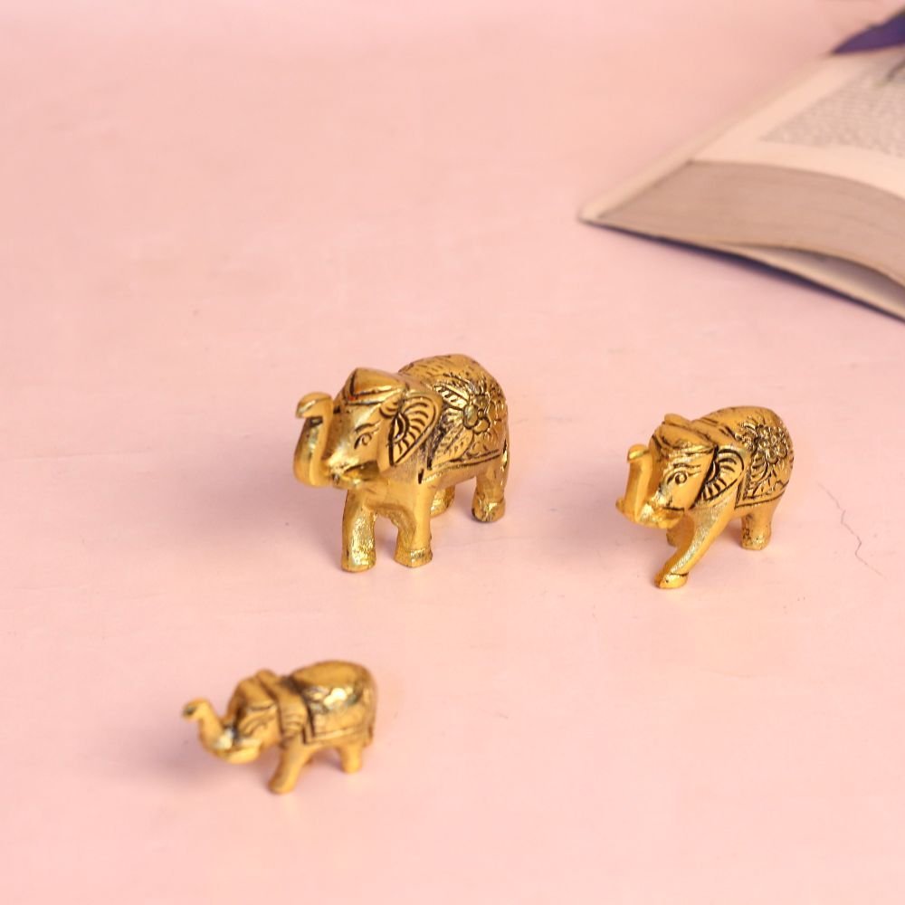 Metal Elephant Set Of 3 - Image 3