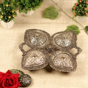 METAL GLASS 4 LEAF TRAY