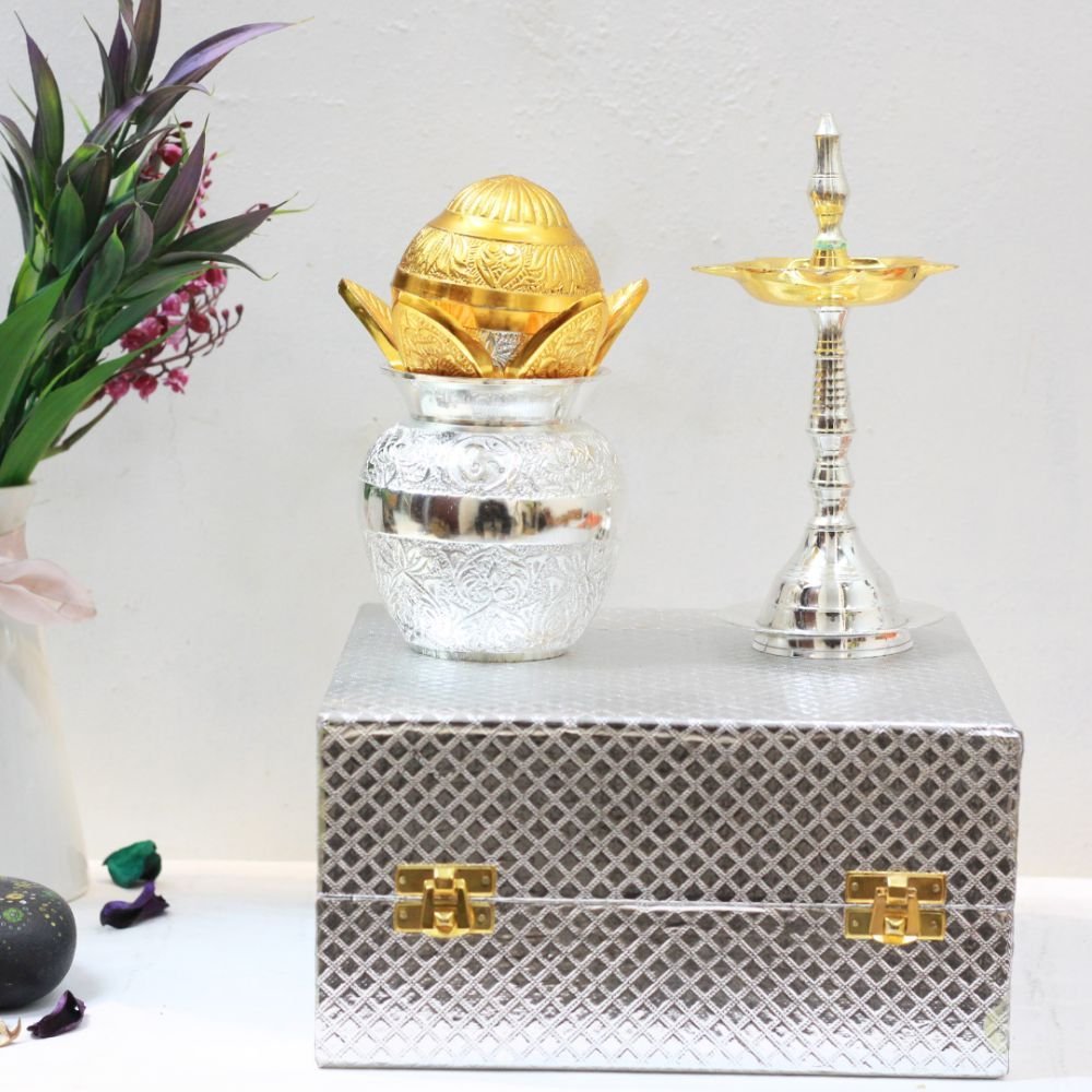 Brass Kalash/Samai With Box - Image 5