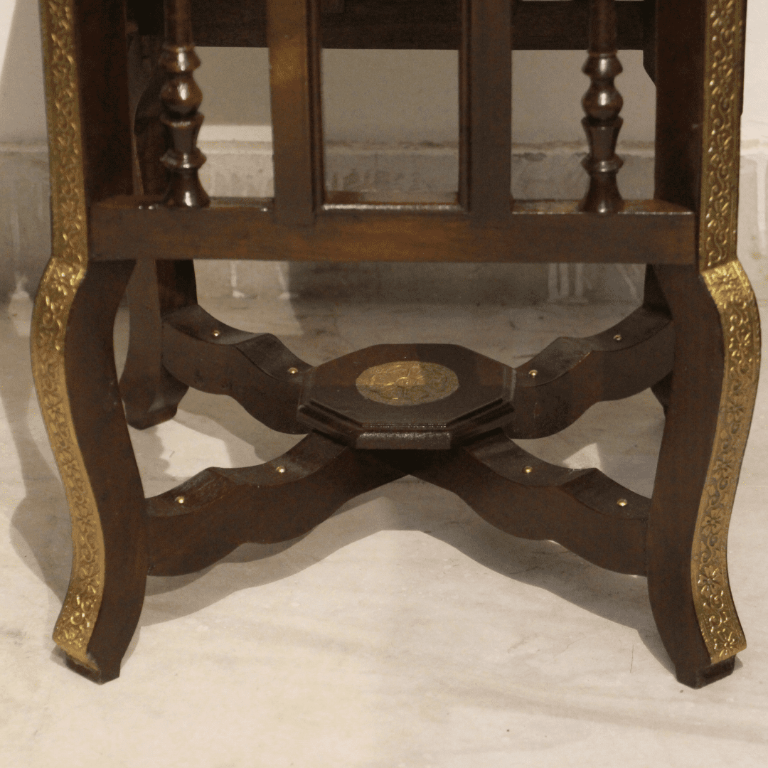 Brass Tile Stool 16x16x18 - Image 5