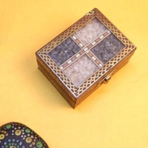 Wooden Jewelry Box with Intricate Design