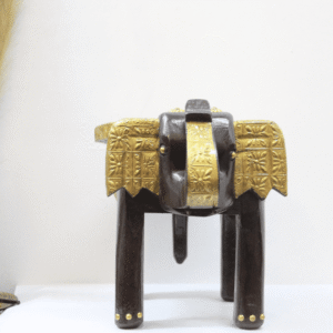 Brass Elephant Stool 8”