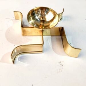 Swastika Diya |Auspicious Brass Swastik Diya Oil Lamp | Traditional Puja Accessory