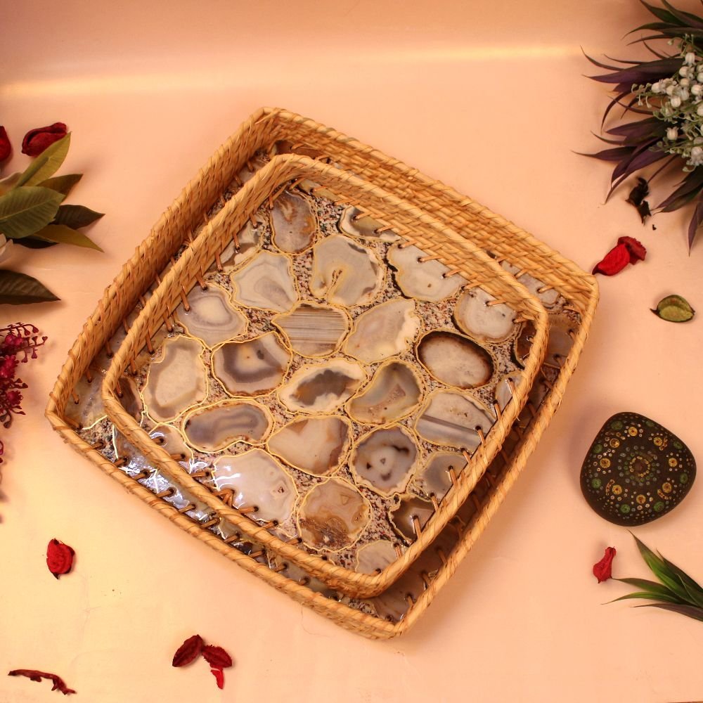 Wooden Mop Tray Set Of 2 - Image 5